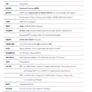 레노버 아이디어패드 슬림 5i 14IRL 14 코어i5 인텔 13세대