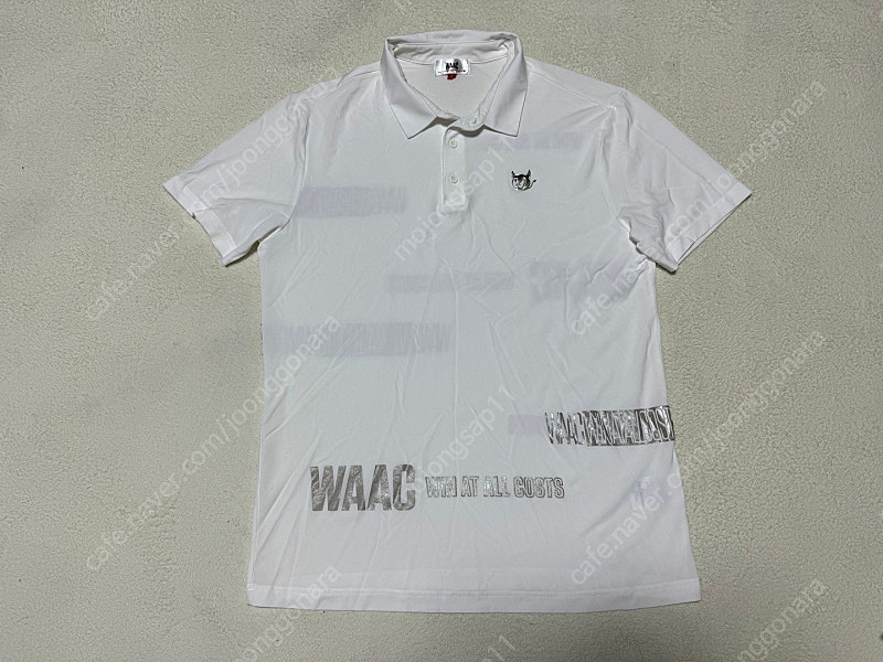 코오롱 WAAC 왁 여름용 반팔 골프 티셔츠 남성용 3사이즈 100사이즈 판매합니다