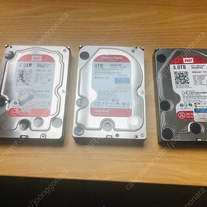 WD RED 4TB 2개, 3TB 1개 팝니다