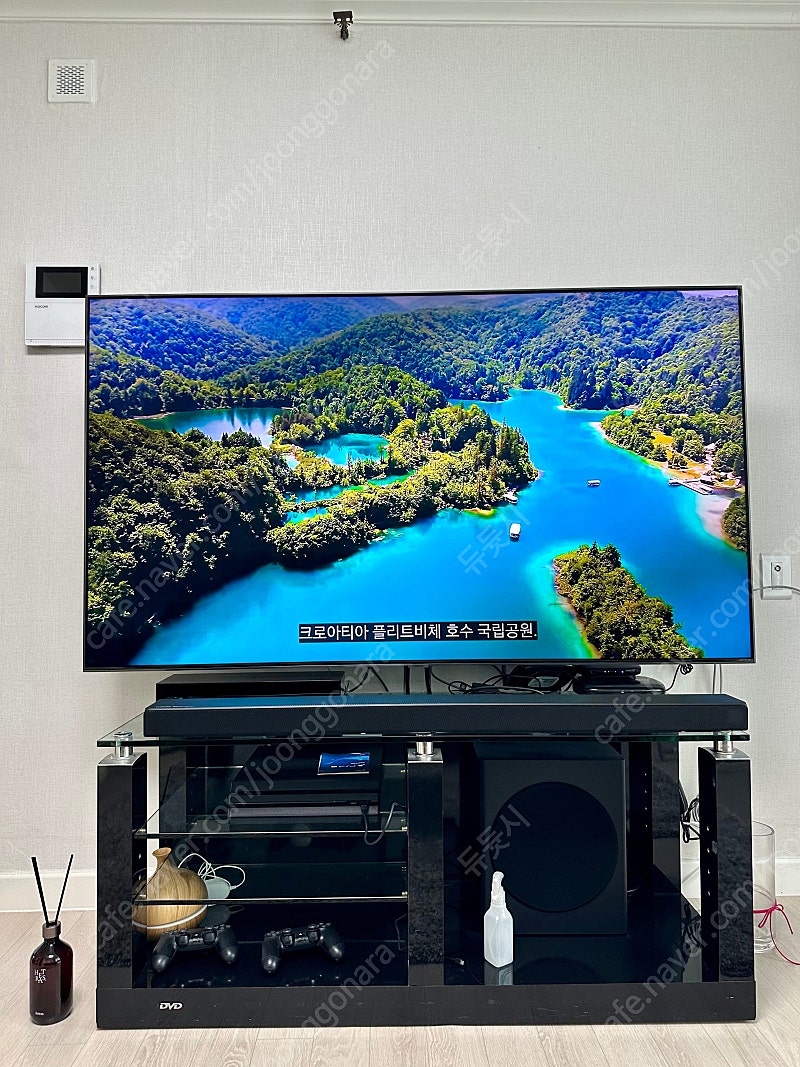 삼성 65인치 4k QLED +사운드바+우퍼