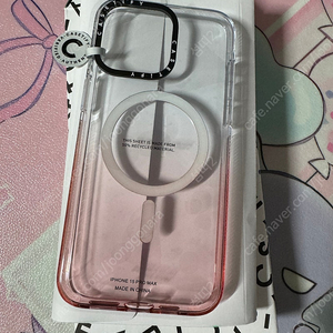 아이폰15프로맥스 케이스티파이 핑크옴브레 맥세이프 케이스 새제품