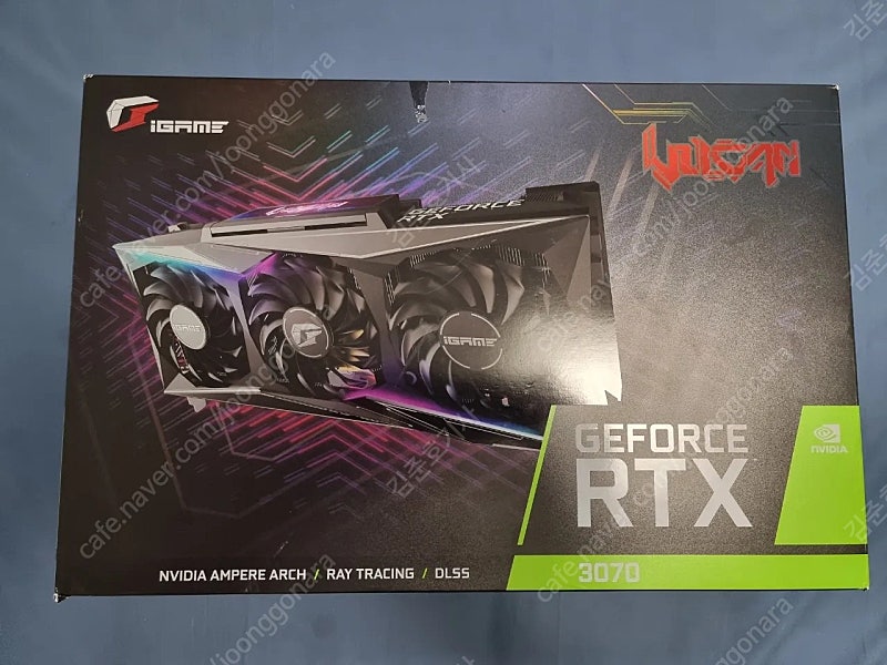 리퍼 미개봉 COLORFUL RTX 3070 불칸 Vulcan OC D6 8GB