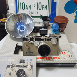 빈티지 미국 Argus C3 투톤칼라 Matchmatic 해리포터카메라 박스풀세트+ 35mm 교환렌즈
