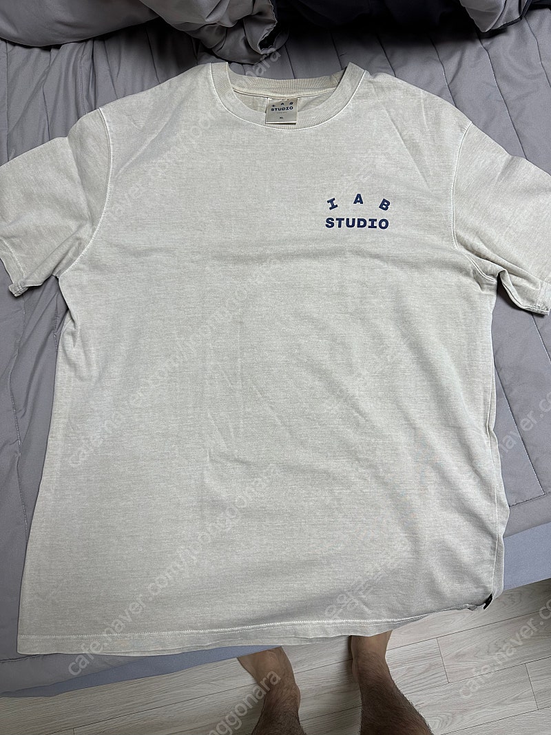 [XL] 아이앱 피그먼트 티셔츠 오트밀
