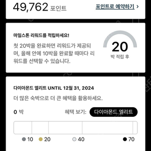 IHG 포인트 49,762 포인트 양도합니다.