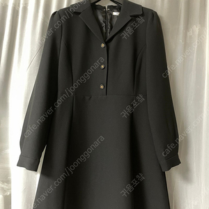 드파운드 원피스 long sleeve button dress black m사이즈