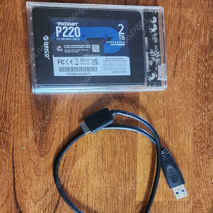 외장 ssd 2tb Patriot P220+오리코 게이스