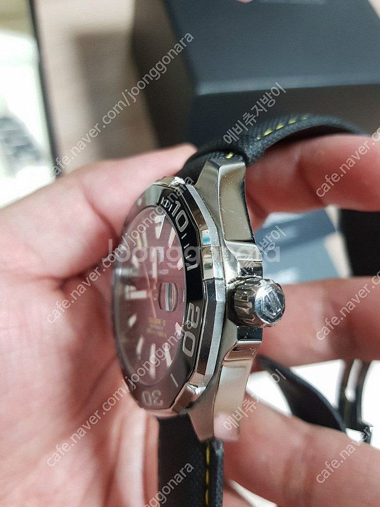 태그호이어 아쿠아레이서 300 검판 오토 43mm 팝니...--4