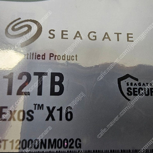 시게이트 Exos X16 12TB ST12000NM002G SAS 12TB 미사용HDD