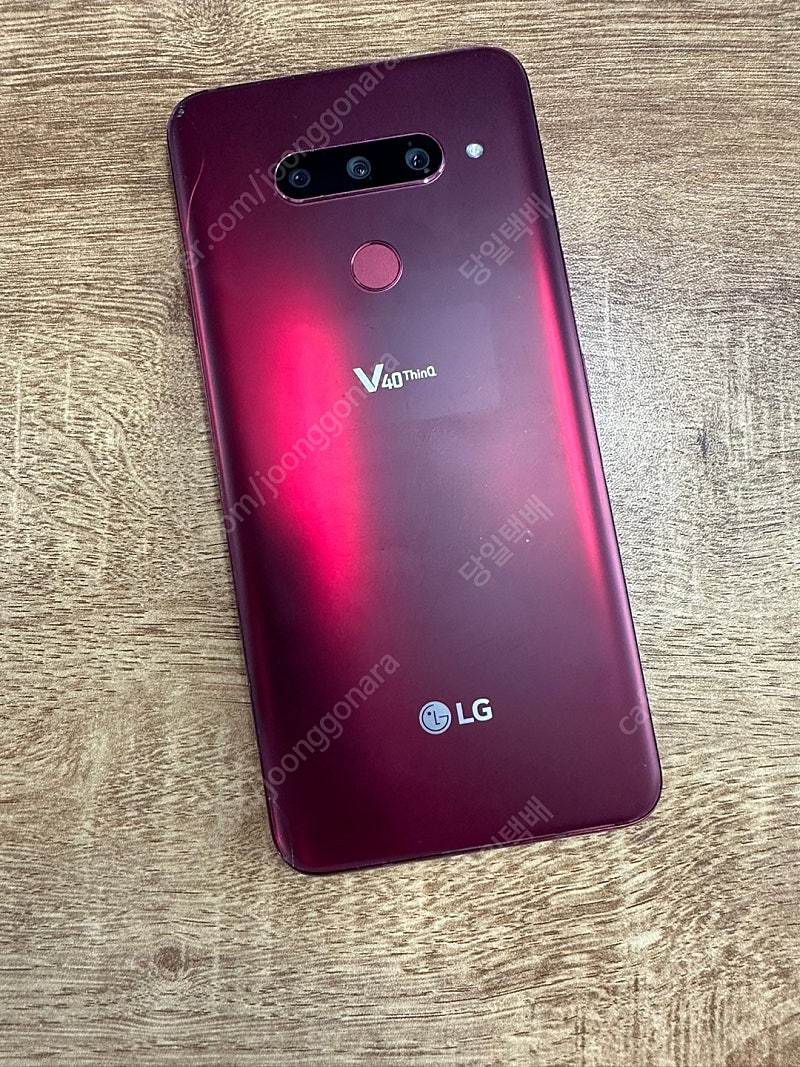 LG V40 128기가 레드 액정미세파손 기능정상 4만원 판매해요