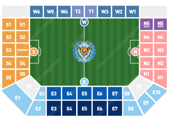 07.06 대구FC 포항스틸러스 E구역 테이블 2연 양도합니다.