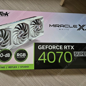 이엠텍 4070super miracle X3 White