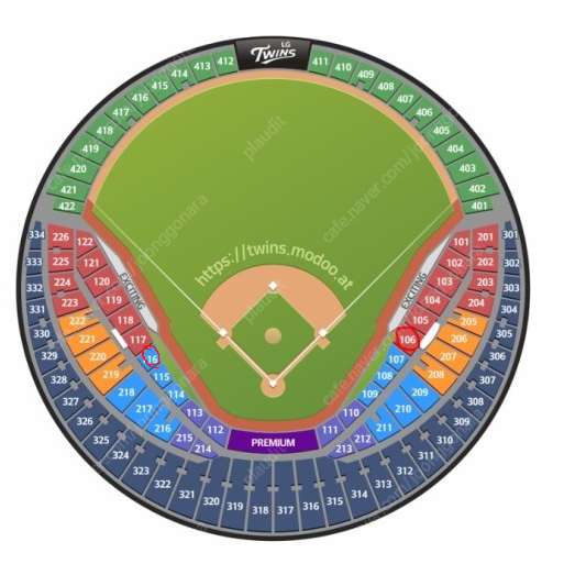 [프로야구] 7월 4일(목) 두산베어스 vs 롯데자이언츠 3루측 '블루' 2연석 야구티켓 양도합니다.