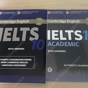 Cambridge IELTS 10(새것), 12(미개봉) 아이엘츠 아카데믹 팝니다