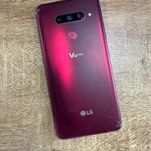 LG V40 128기가 레드 초미세 액정파손 가성비 꿀폰 5만원 판매해요