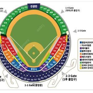 7월 2일 잠실야구장 두산 vs 롯데 1루 Filazone 206블럭 우통로 판매합니다