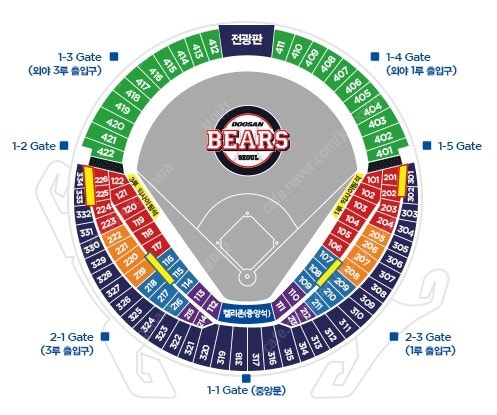 [응원석][두산 vs 롯데] 7/2일(화)~7/3일(수) "두산베어스" 1루 오렌지석 통로 2연석 무조건 선착순 양도