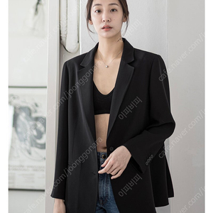 Verdeossido 베르데오시도 034. Colette Blazer - in Silk (Black) (M)