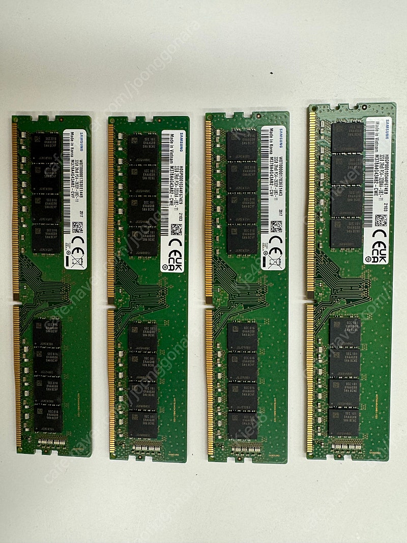 삼성램 ddr4 3200 32기가*4개 128기가