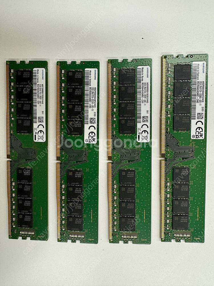 삼성램 ddr4 3200 32기가*4개 128기가--0