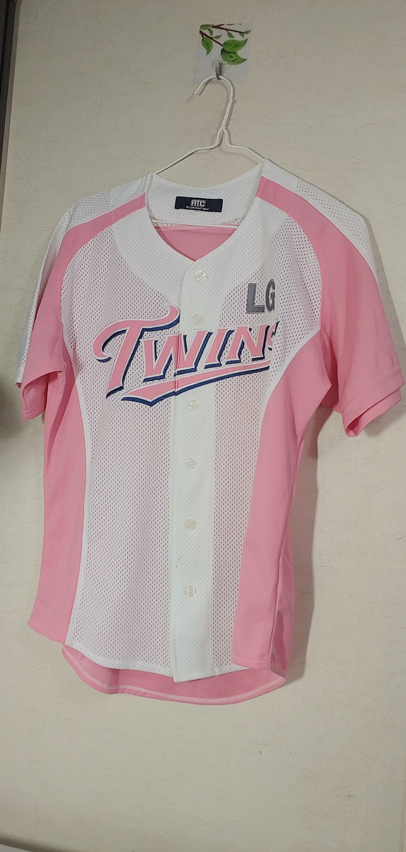 LG 트윈스 봉중근 핑크 유니폼 95