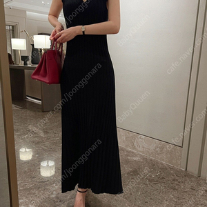 더로랑 Season maxi knit derss(FW)5부반팔(블랙)