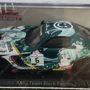 ﻿1/64 #6 메르세데스 벤츠 AMG Team Black Falcon 2019 SPA24H ver. 타미야 반다이