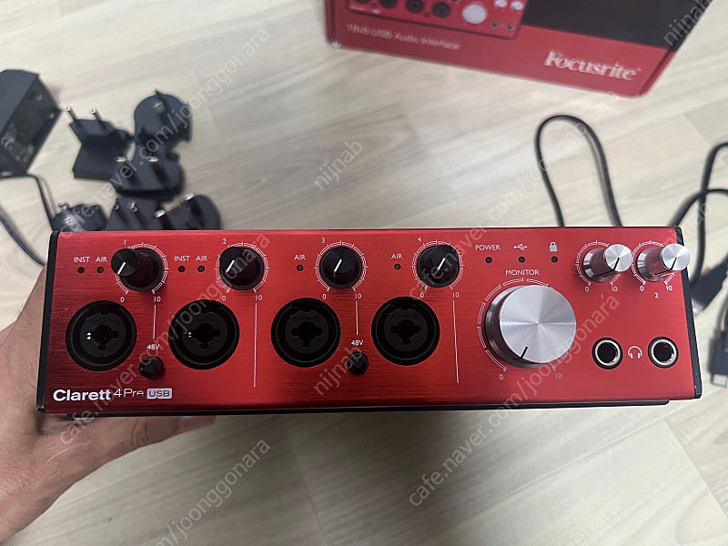 Focusrite Clarett 4 Pre USB 포커스라이트 오디오 인터페이스 (풀박)