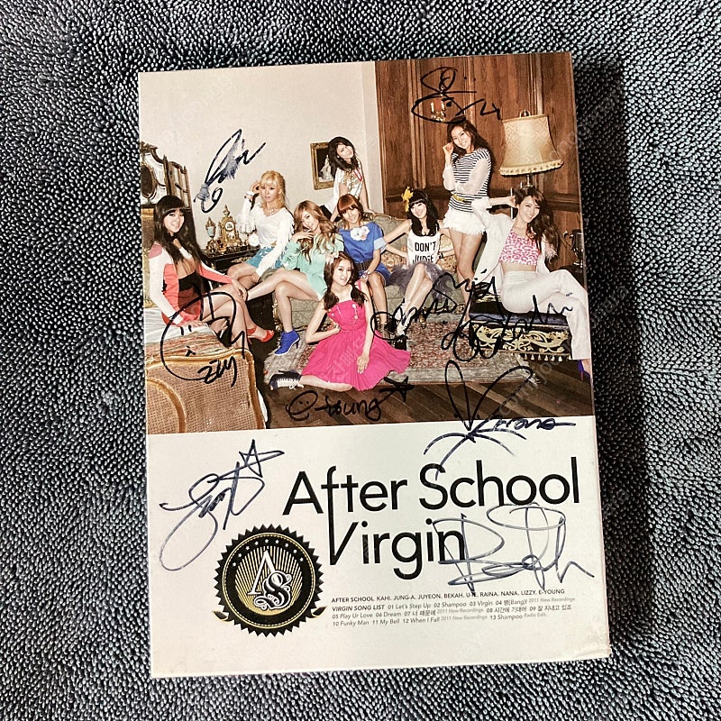 [친필싸인앨범][중고음반/CD] 애프터스쿨 After School 정규 1집 Virgin 오렌지캬라멜 나나