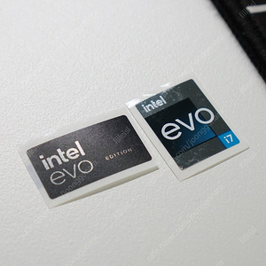 스티커 인텔 EVO i7, i5, 라이젠, 윈도우11 , RTX, 지싱크 라데온 등