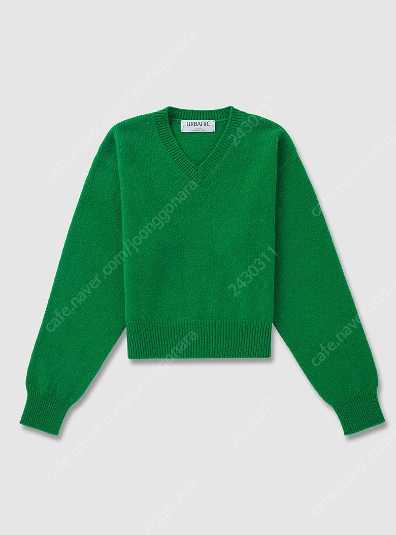 얼바닉30 British Wool Knit (True Green) 브리티시 울 니트 v넥 니트 그린 색상 판매