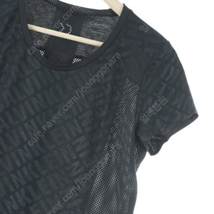 W(L) 캘빈클라인 반팔 티셔츠 블랙 기능성 슬림핏