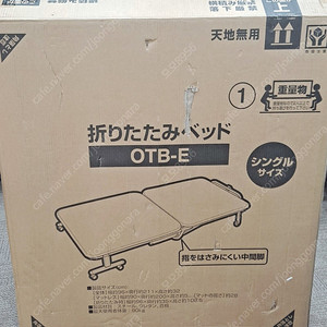 아이리스 접이식 침대 OTB-E (블랙)