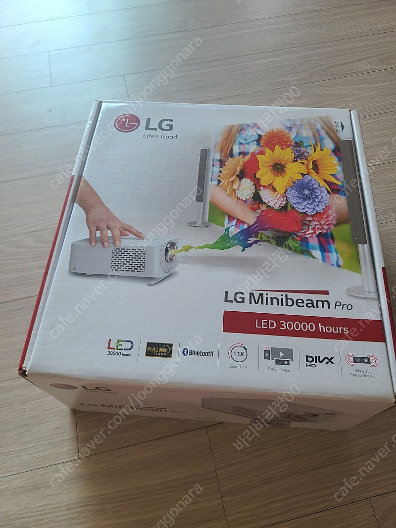 lg led빔 프로젝터 pf1500 + 샤오미 tv스틱 일괄 판매합니다.