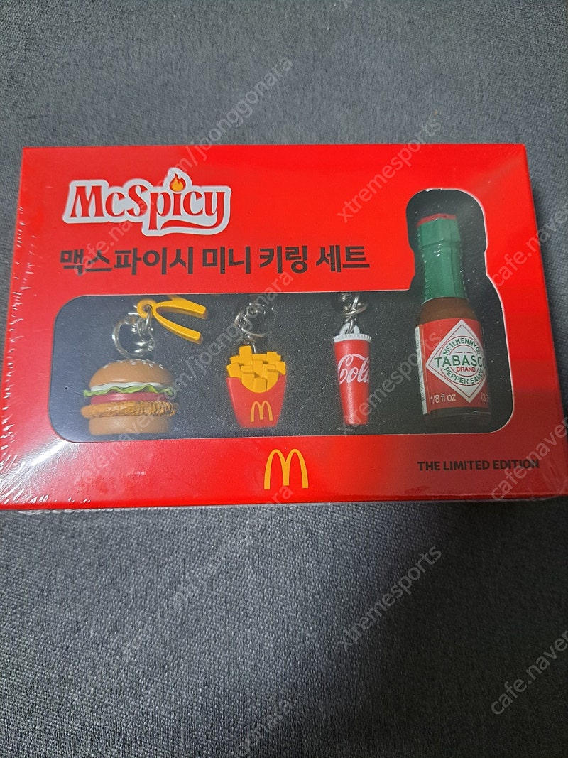 맥도날드 맥스파이시 미니 키링 세트