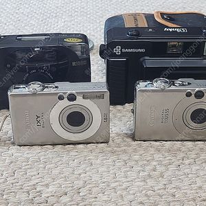 레트로 캐논 Canon 익서스 삼성 리코 Ricoh 디지털 필름 카메라 4개 일괄 판매