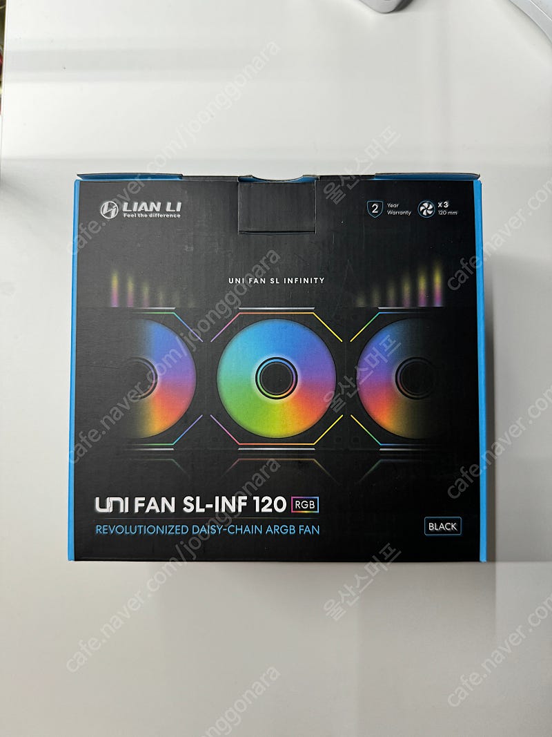 리안리 UNI FAN SL-INF 120 3팩 블랙(미개봉) 팝니다