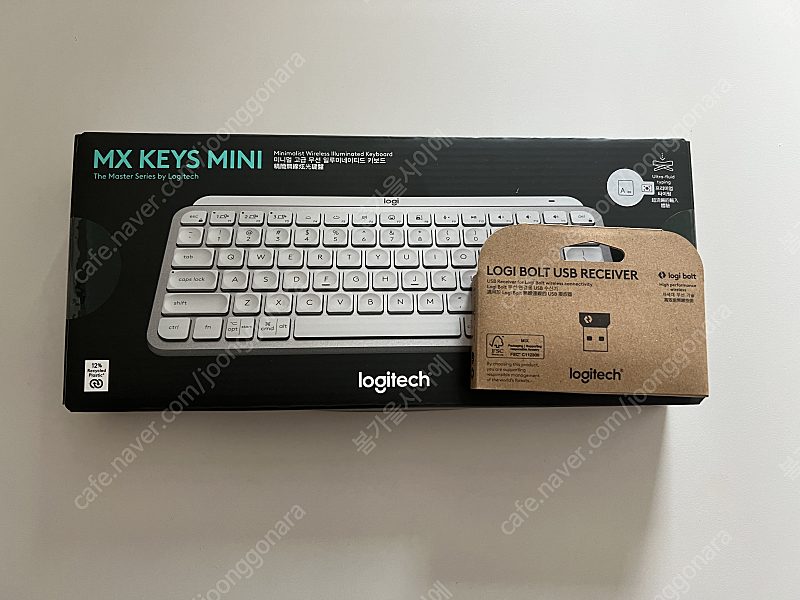 로지텍 mx keys mini 화이트 + 로지볼트 미개봉