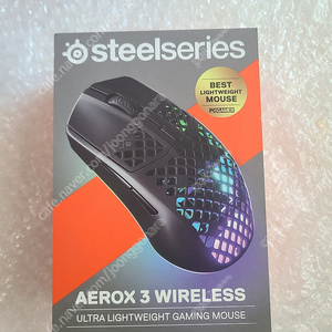 스틸 시리즈 62612 AEROX3 WIRELESS BLACK 새제품 미개봉 팝니다.[택포 9만원]