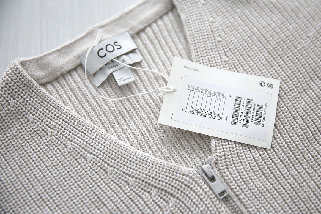 COS 코스 남성 여성 니트 트라우저 하이넥 집업 베스트 스웨터 풀오버 트레이닝 팬츠 자라 마시모두띠 H&M--6