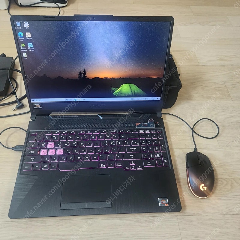 아수스 터프 게이밍 노트북 (4800H , 16G , 1660ti , m.2 ssd , 144hz