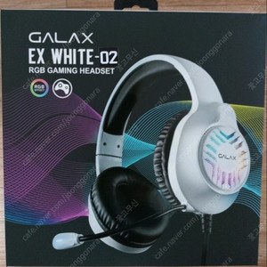 갤럭시 갤라즈 GALAX EX-02 가상 7.1채널 RGB 게이밍 헤드셋(화이트) 판매합니다.