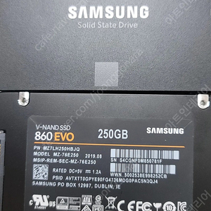 삼성 ssd 860 evo 2.5인치 SATA 250g