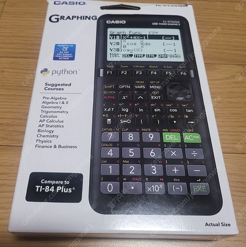 Casio fx-9750GIII 표준 그래핑 계산기 팝니다.