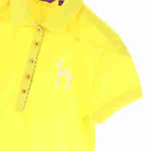W(M) 헤지스 반팔 카라 티셔츠 노랑 골프 슬림핏 한정판