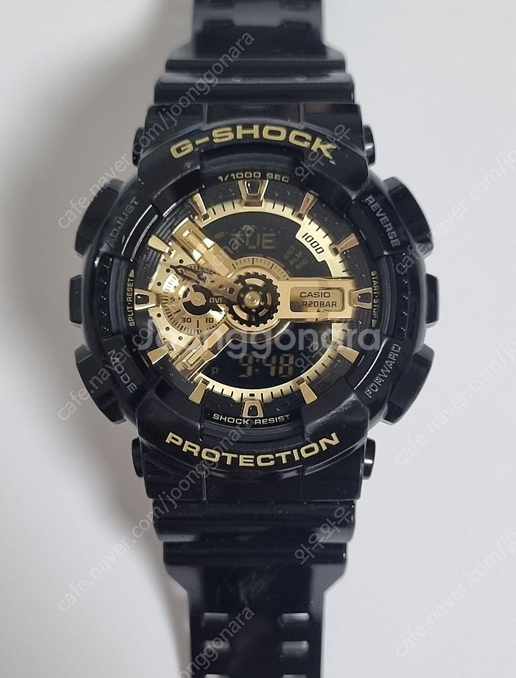 카시오 지샥 GA-110GA 흑금 빅페이스--0