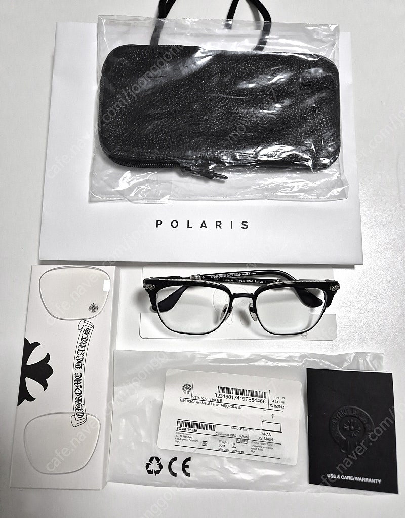 크롬하츠 안경 버티컬스마일2 매트블랙 새제품 판매