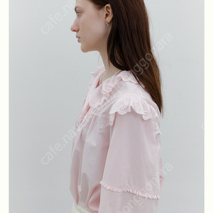 soon su Lacy blouse Pink 디자이너 브랜드 순수