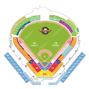 7월 3일 수요일 한화 이글스 vs kt 위즈 중앙탁자석 A01블록 4연석