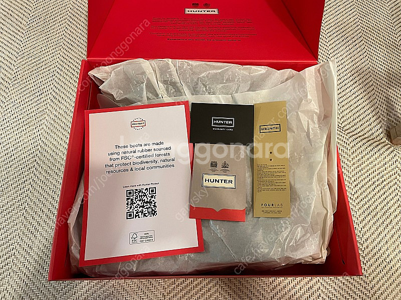 헌터 남자 코만도 첼시 레인부츠 UK8 270--2